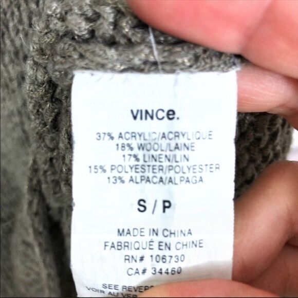 Vince Wool Alpaca Blend Chunky Knit Sweater - Picture 8 of 9